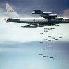Boeing B52 dropping bombs in Vietnam. By USAF [Public domain], via Wikimedia Commons