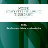 Norsk Statsvitenskapelig Tidsskrift, cover