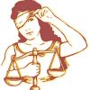 Justitia, illustrasjon OpenClipart Vectors, via Pixabay